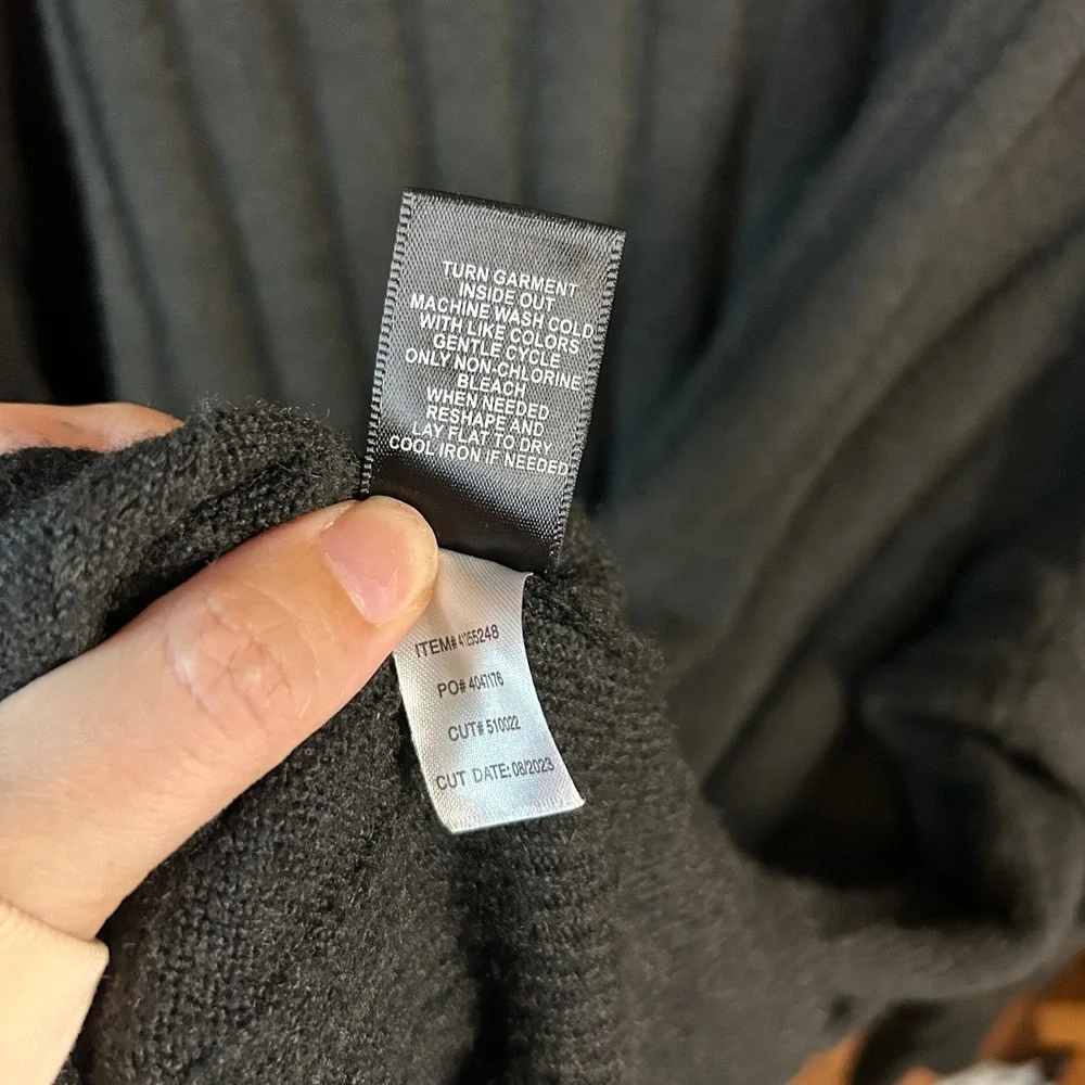 Torrid Black Ribbed Mock Neck Long Sleeve‎ Sweater Dress Tunic Size 3x - Picture 6 of 7